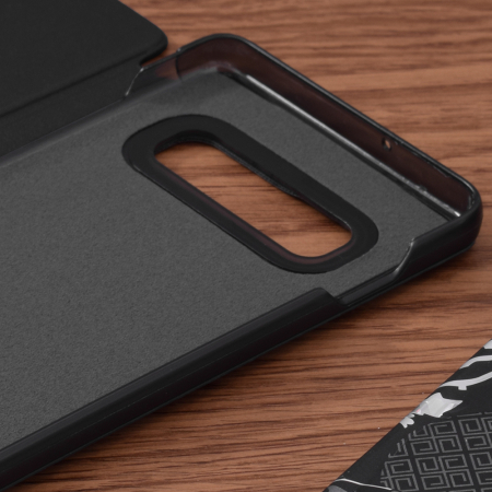 Husa tip carte Samsung Galaxy S10+, eFold Book View, Negru [2]