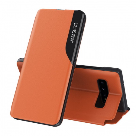 Galaxy S10+ - Husa tip carte Samsung Galaxy S10+, eFold Book View, Orange