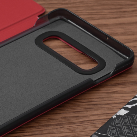 Husa tip carte Samsung Galaxy S10+, eFold Book View, Red [2]