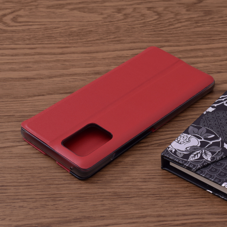 Husa tip carte Samsung Galaxy S10 Lite, eFold Book View, Red [1]