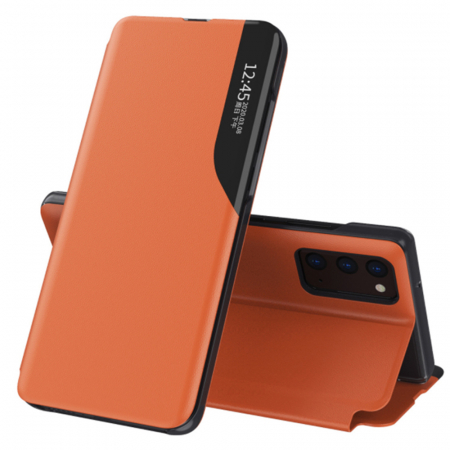 Galaxy S20 - Husa tip carte Samsung Galaxy S20, eFold Book View, Orange