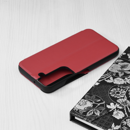 Husa tip carte Samsung Galaxy S22, eFold Book View, Red [1]