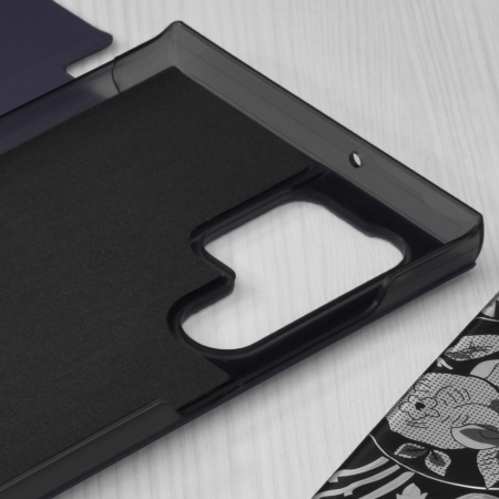 Husa tip carte Samsung Galaxy S22 Ultra, eFold Book View, Dark Blue [2]