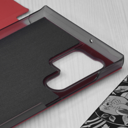 Husa tip carte Samsung Galaxy S22 Ultra, eFold Book View, Red [2]