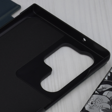 Husa tip carte Samsung Galaxy S23 Ultra, eFold Book View, Dark Blue [2]