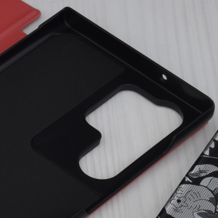 Husa tip carte Samsung Galaxy S23 Ultra, eFold Book View, Red [2]