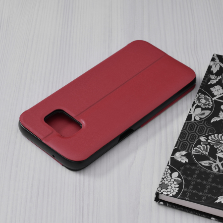Husa tip carte Samsung Galaxy S7 Edge, eFold Book View, Red [1]