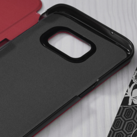 Husa tip carte Samsung Galaxy S7 Edge, eFold Book View, Red [2]