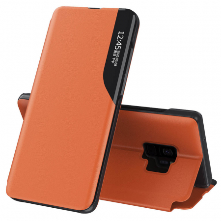 Galaxy S9 - Husa tip carte Samsung Galaxy S9, eFold Book View, Orange