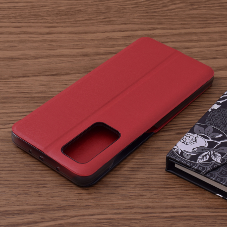 Husa tip carte Xiaomi Mi 10T / 10T Pro, eFold Book View, Red [1]