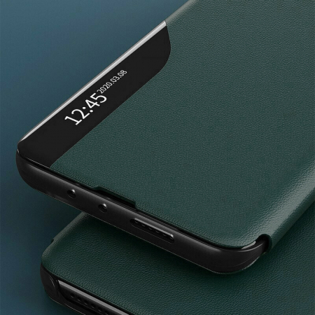 Husa tip carte Xiaomi Mi 11 Lite, eFold Book View, Dark Green [5]