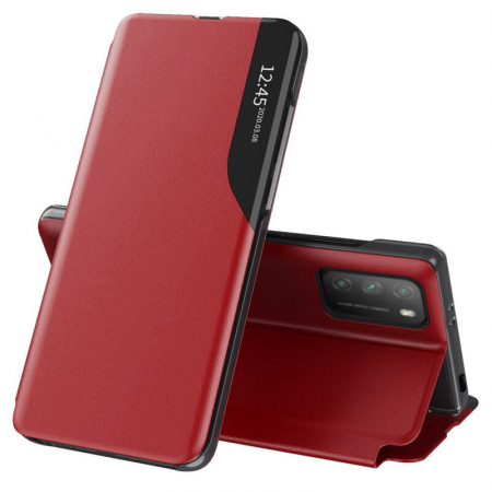 Xiaomi Poco M3 - Husa tip carte Xiaomi Poco M3, eFold Book View, Red