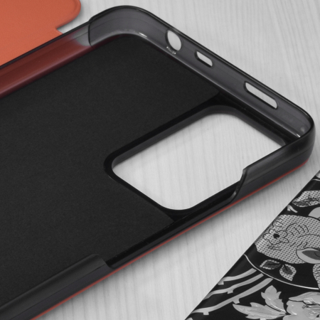 Husa tip carte Xiaomi Redmi Note 11 Pro+ 5G, eFold Book View, Orange [2]
