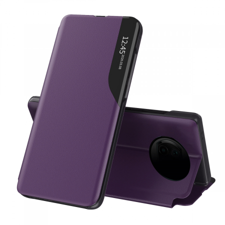 Xiaomi Redmi Note 9T - Husa tip carte Xiaomi Redmi Note 9T, eFold Book View, Purple