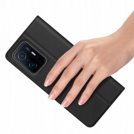 Husa Xiaomi 11T / 11T Pro, Dux Ducis Skin Pro Flip Book, Negru [2]
