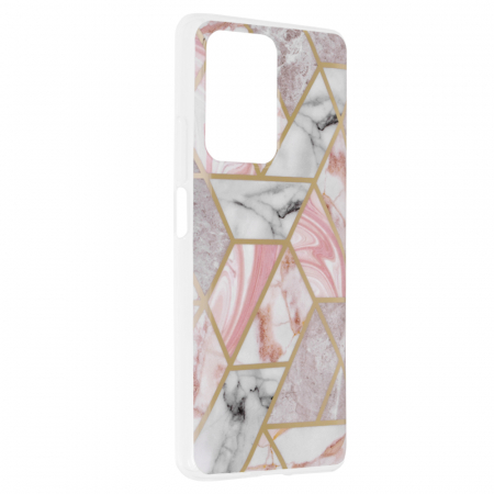Husa Xiaomi 11T / 11T Pro, Techsuit Marble Series, Pink Hex [1]