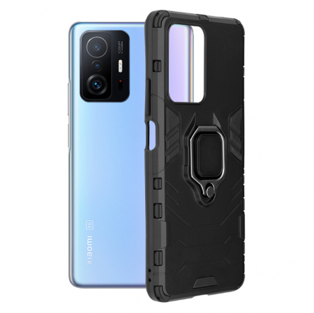 Xiaomi 11T / 11T Pro - Husa Xiaomi 11T / 11T Pro, Techsuit Shield Ring, Negru