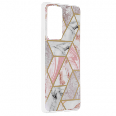 Husa Xiaomi 12 Pro, Techsuit Marble Series, Pink Hex [1]