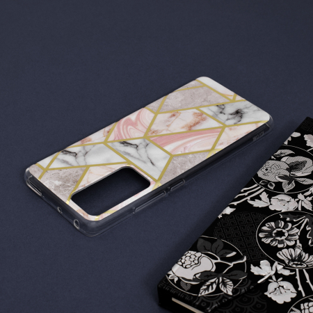 Husa Xiaomi 12, Techsuit Marble Series, Pink Hex [4]