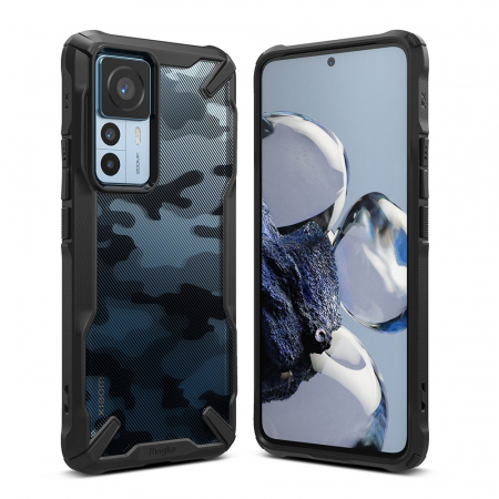 Husa Xiaomi 12T, Ringke Fusion X, Camo Black [1]