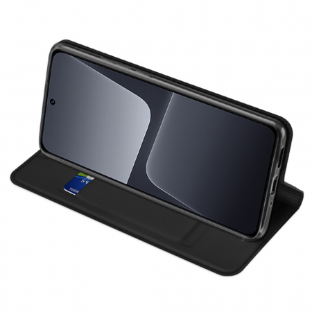 Husa Xiaomi 13, Dux Ducis Skin Pro Flip Book, Negru [1]