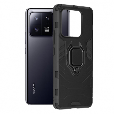 Xiaomi - Husa Xiaomi 13 Pro, Techsuit Shield Ring, Negru
