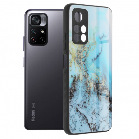 Xiaomi Poco M4 Pro 5G - Husa Xiaomi M4 Pro 5G, Glaze Series, Blue Ocean