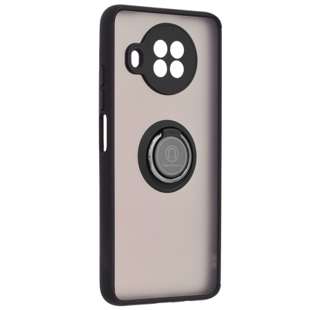 Husa Xiaomi Mi 10T Lite cu inel suport stand magnetic, Negru [4]