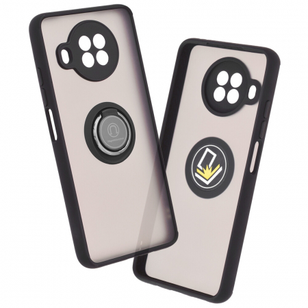 Xiaomi Mi 10T Lite - Husa Xiaomi Mi 10T Lite cu inel suport stand magnetic, Negru