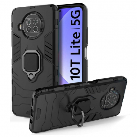 Xiaomi Mi 10T Lite - Husa Xiaomi Mi 10T Lite, Techsuit Shield Ring, Negru