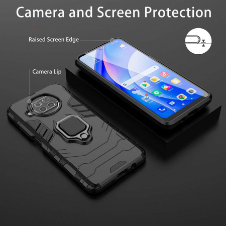 Husa Xiaomi Mi 10T Lite, Techsuit Shield Ring, Negru [6]