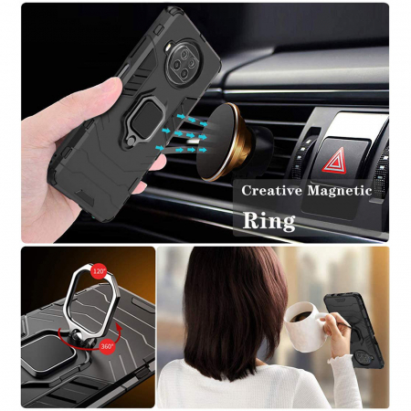 Husa Xiaomi Mi 10T Lite, Techsuit Shield Ring, Negru [3]