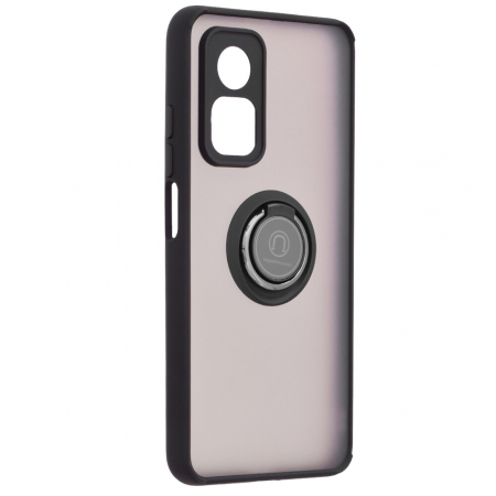 Husa Xiaomi Mi 10T / Mi 10T Pro cu inel suport stand magnetic, Negru [2]