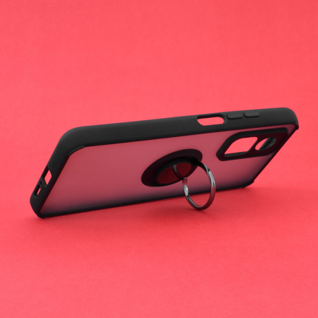 Husa Xiaomi Mi 10T / Mi 10T Pro cu inel suport stand magnetic, Negru [1]