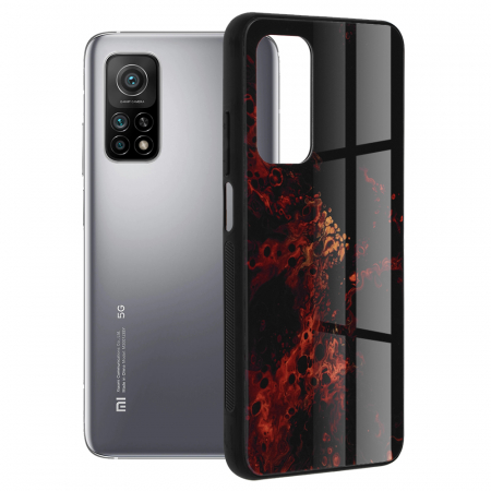 Xiaomi Mi 10T / Mi 10T Pro - Husa Xiaomi Mi 10T / Mi 10T Pro, Glaze Series, Red Nebula
