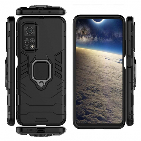 Husa Xiaomi Mi 10T / Mi 10T Pro, Techsuit Shield Ring, Negru [10]