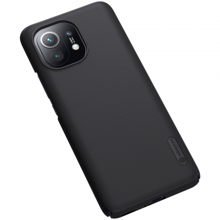 Husa Xiaomi Mi 11 Lite, Nillkin Super Frosted Shield, Negru [2]