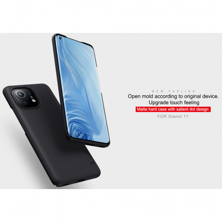 Husa Xiaomi Mi 11, Nillkin Super Frosted Shield, Negru [7]