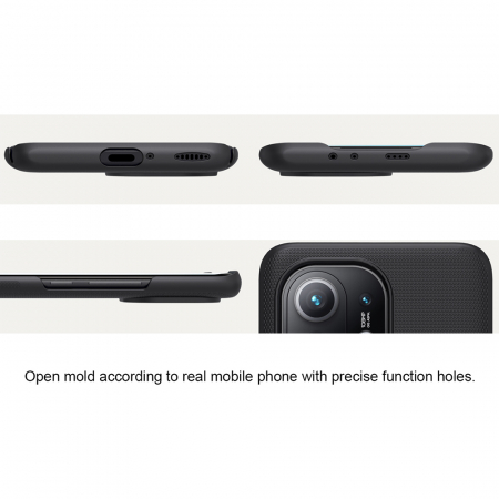 Husa Xiaomi Mi 11, Nillkin Super Frosted Shield, Negru [4]