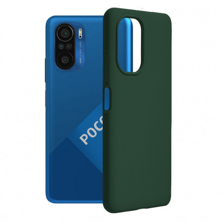 Xiaomi Poco F3 - Husa Xiaomi Poco F3, Soft Edge Silicone, Dark Green