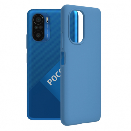 Xiaomi Poco F3 - Husa Xiaomi Poco F3, Soft Edge Silicone, Denim Blue