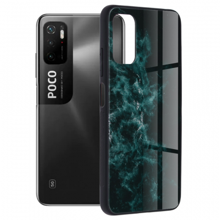 Xiaomi Poco M3 Pro - Husa Xiaomi Poco M3 Pro, Glaze Series, Blue Nebula