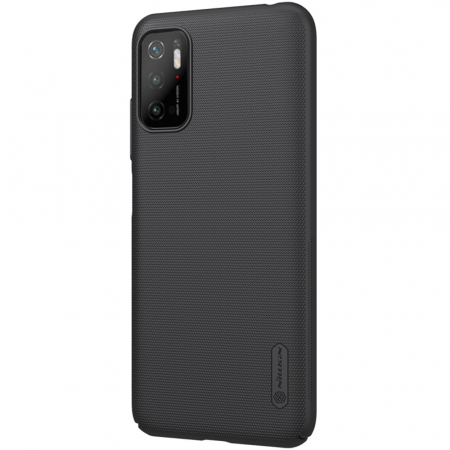 Xiaomi Poco M3 Pro - Husa Xiaomi Poco M3 Pro, Nillkin Super Frosted Shield, Negru