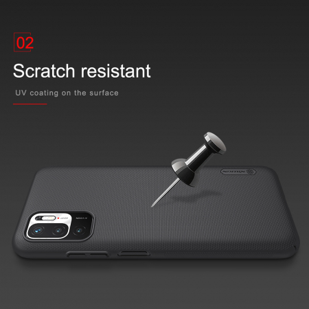 Husa Xiaomi Poco M3 Pro, Nillkin Super Frosted Shield, Negru [3]
