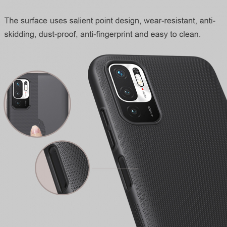 Husa Xiaomi Poco M3 Pro, Nillkin Super Frosted Shield, Negru [1]