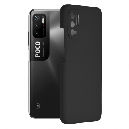 Xiaomi Poco M3 Pro - Husa Xiaomi Poco M3 Pro, Soft Edge Silicone, Negru