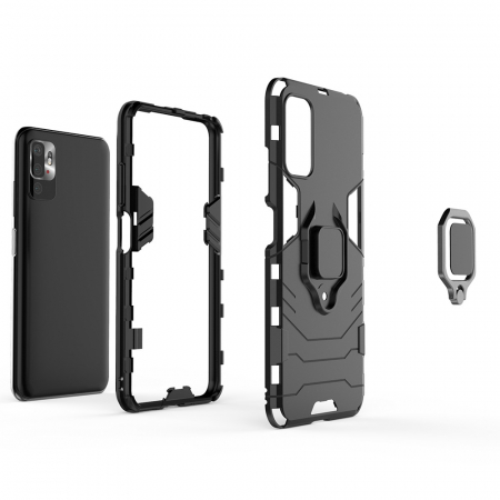 Husa Xiaomi Poco M3 Pro, Techsuit Shield Ring, Negru [5]