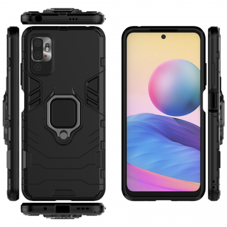 Husa Xiaomi Poco M3 Pro, Techsuit Shield Ring, Negru [6]