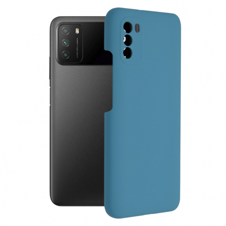 Xiaomi Poco M3 - Husa Xiaomi Poco M3, Soft Edge Silicone, Denim Blue