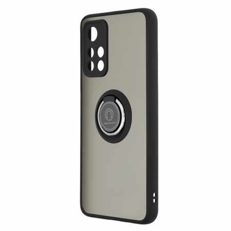 Husa Xiaomi Poco M4 Pro 5G cu inel suport stand magnetic, Negru [1]